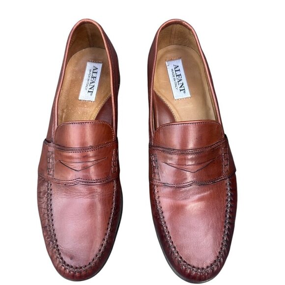 Alfani Men\'s Made in Italy Brown Leather Penny Loafer Size 9 main image 7